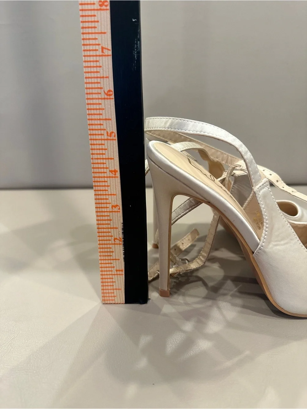 Lulu's White Satin Slingback Pointed Heels